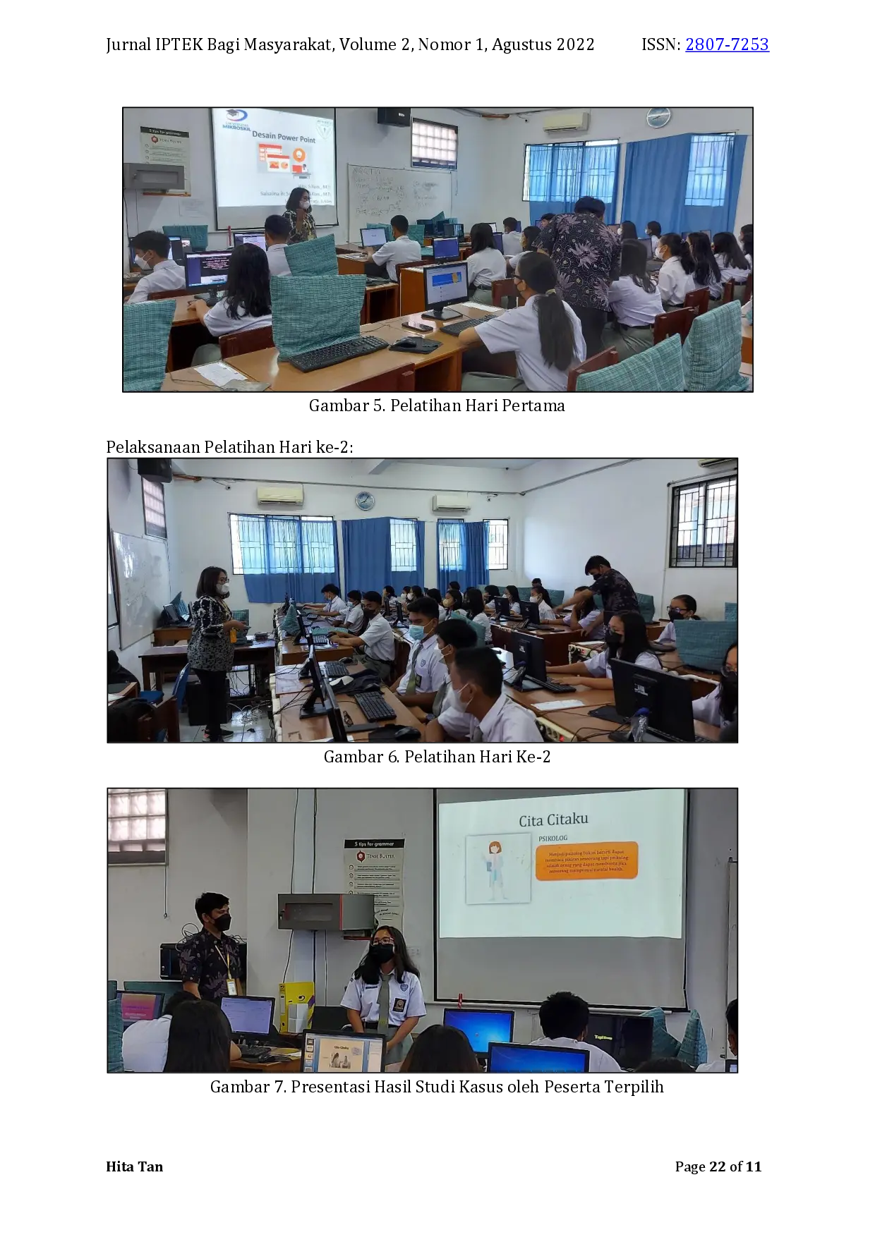 juris Ms PowerPoint Utilization Training for Presentation at SMA Methodist 6 Medan