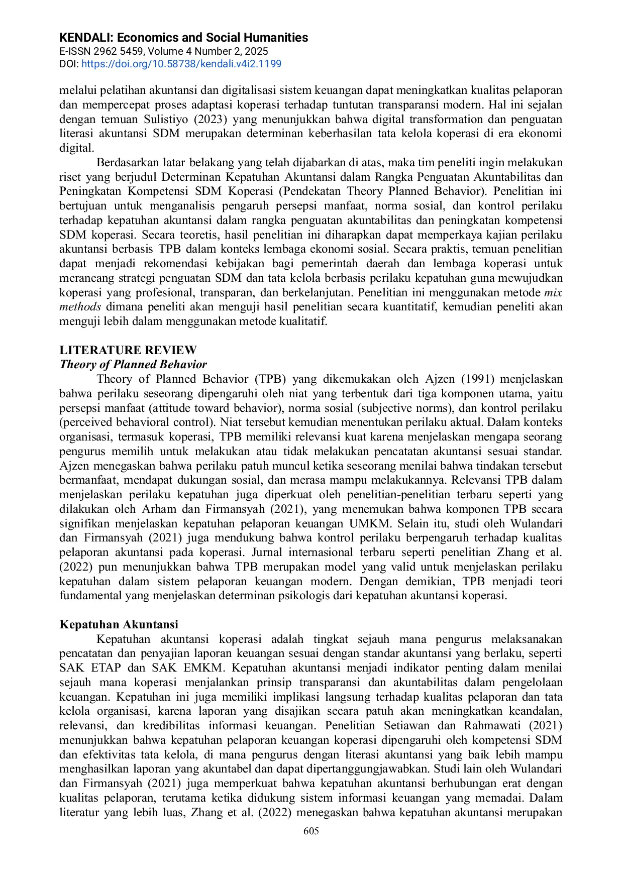 JURIS Determinan Kepatuhan Akuntansi dalam Rangka Penguatan Akuntabilitas dan Peningkatan Kompetensi Sumber Daya Manusia Koperasi