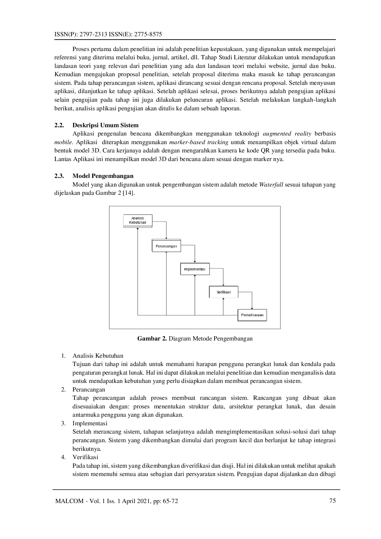 juris Aplikasi Pengenalan Bencana Sebagai Media Pembelajaran Menggunakan Teknologi Augmented Reality