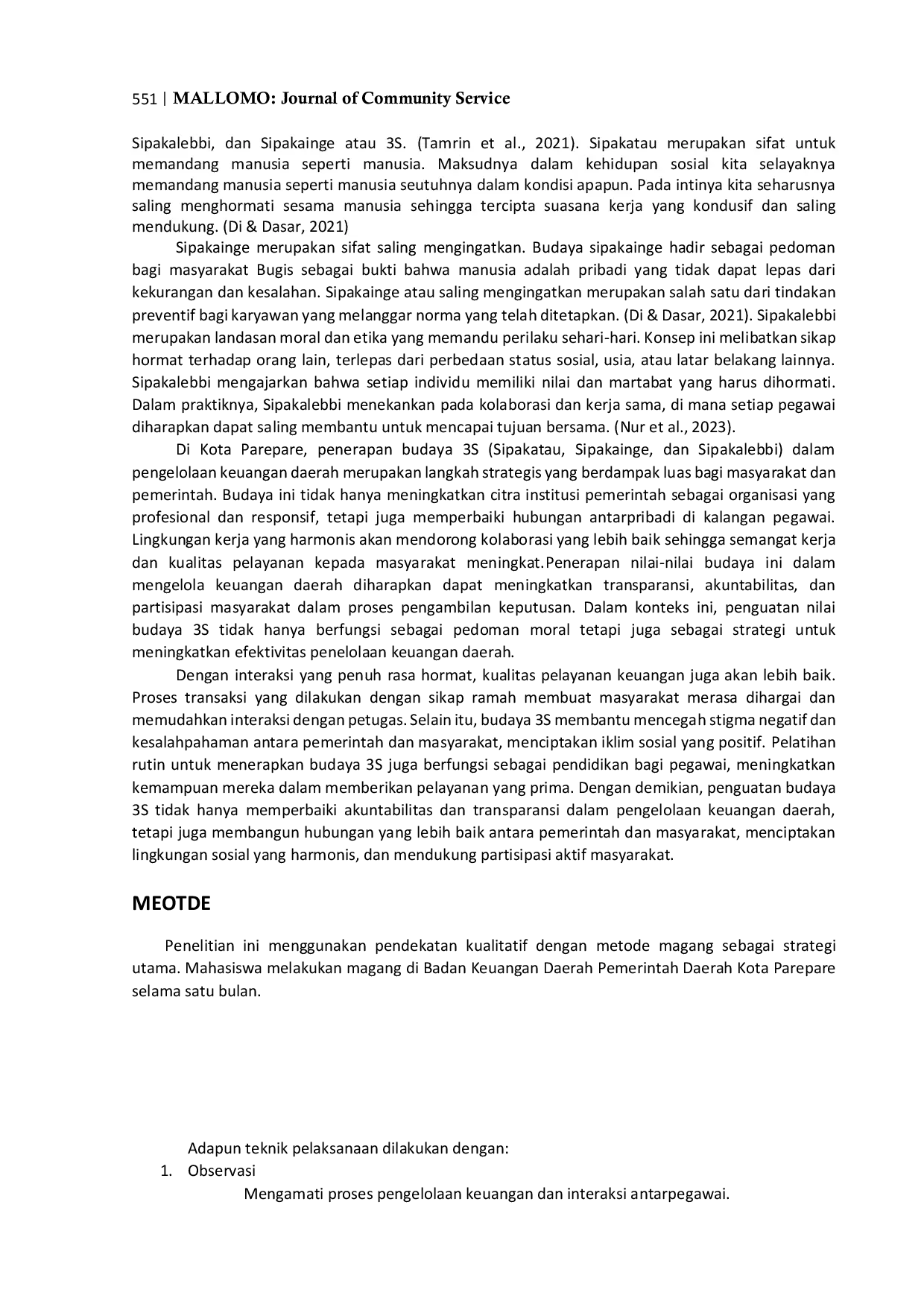 JURIS Penguatan Nilai Budaya 3S Sipakatau Sipakainge dan Sipakalebbi dalam Pengelolaan Keuangan Daerah Kota Parepare