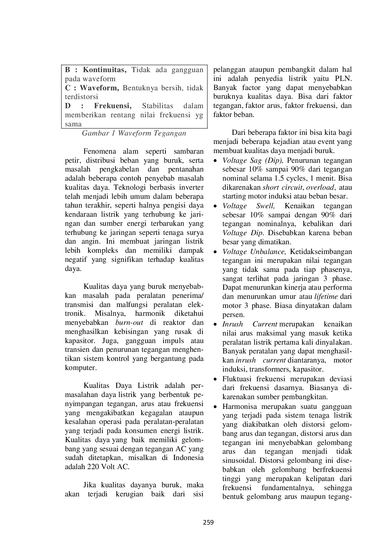 JURIS Analisa Faktor Daya Menggunakan Capacitor Bank Untuk Meningkatkan Kualitas Daya Listrik Di Wisma Nusantara Internasional