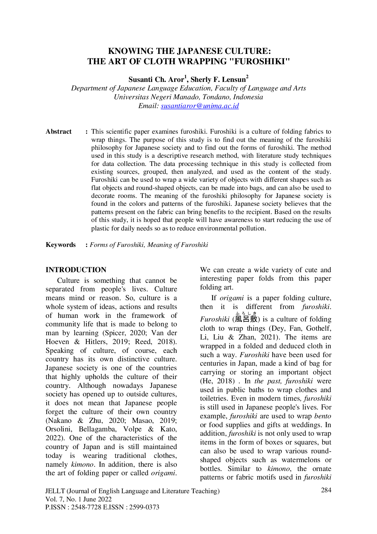 JURIS Knowing The Japanese Culture The Art Of Cloth Wrapping Furoshiki