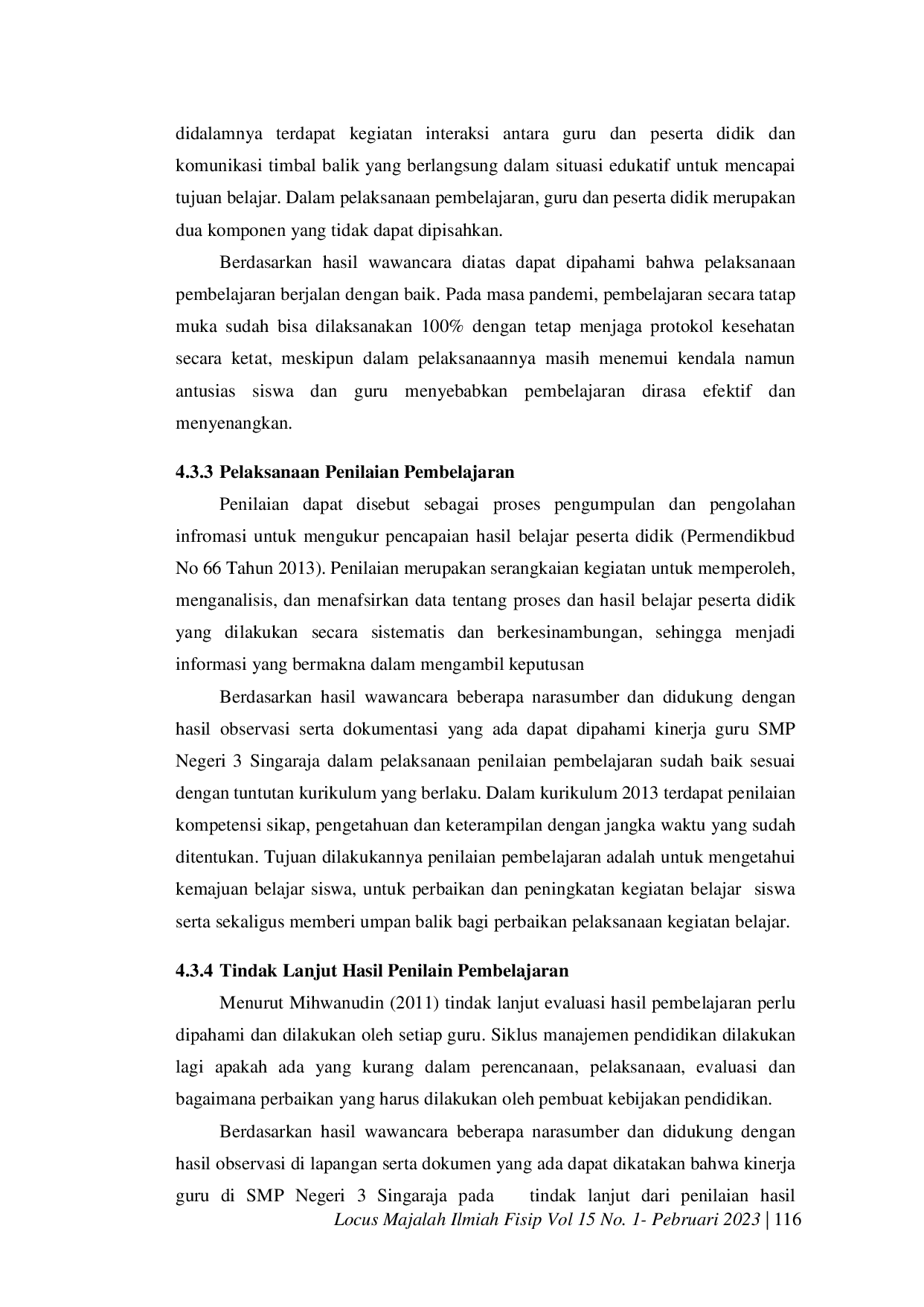 JURIS Gaya Kepemimpinan Transformasional Kepala Sekolah Dalam Meningkatkan Kinerja Guru SMP Negeri 3 Singaraja