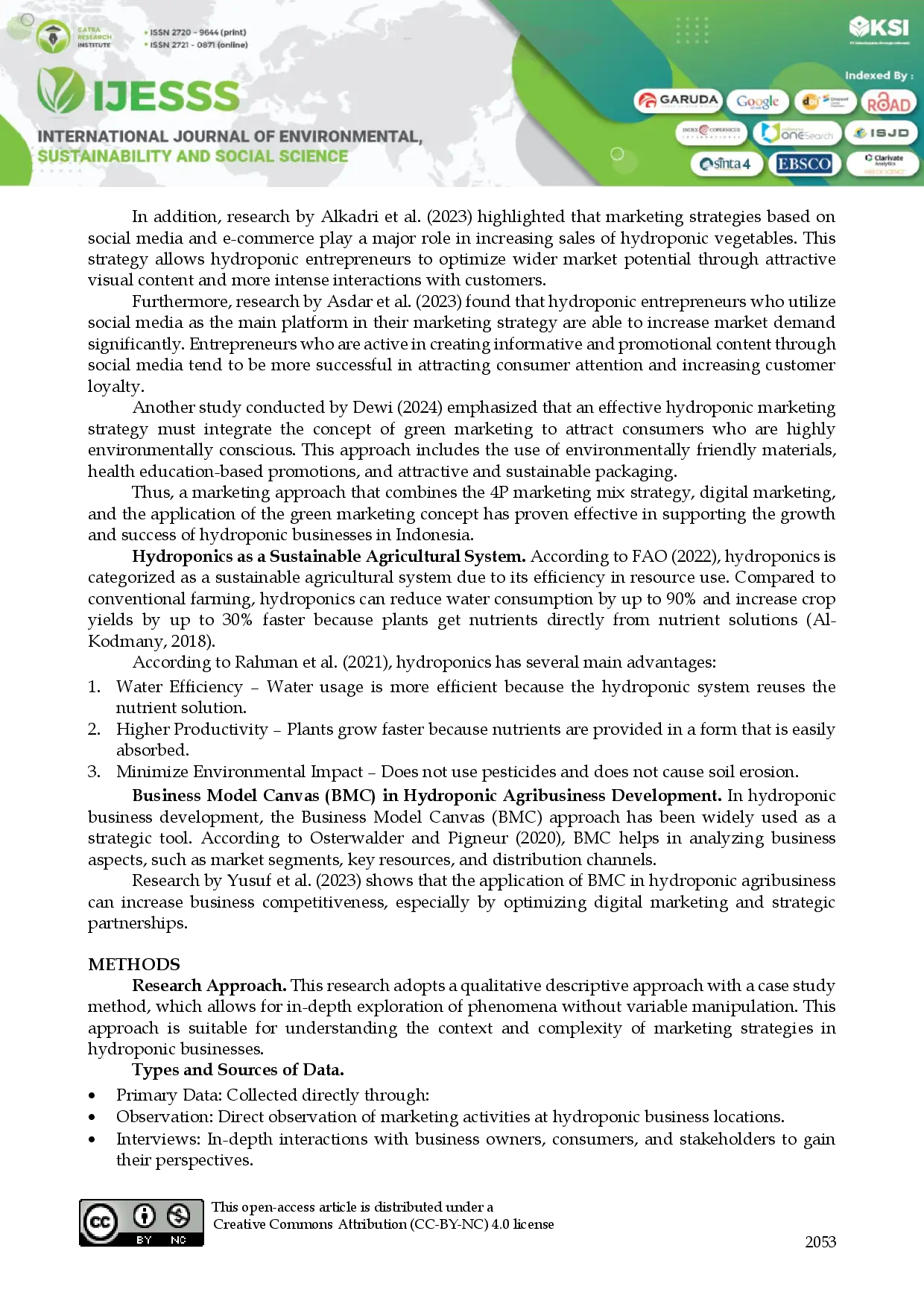 juris Hydroponic Vegetable Marketing Strategy in Pekanbaru An Empirical Research