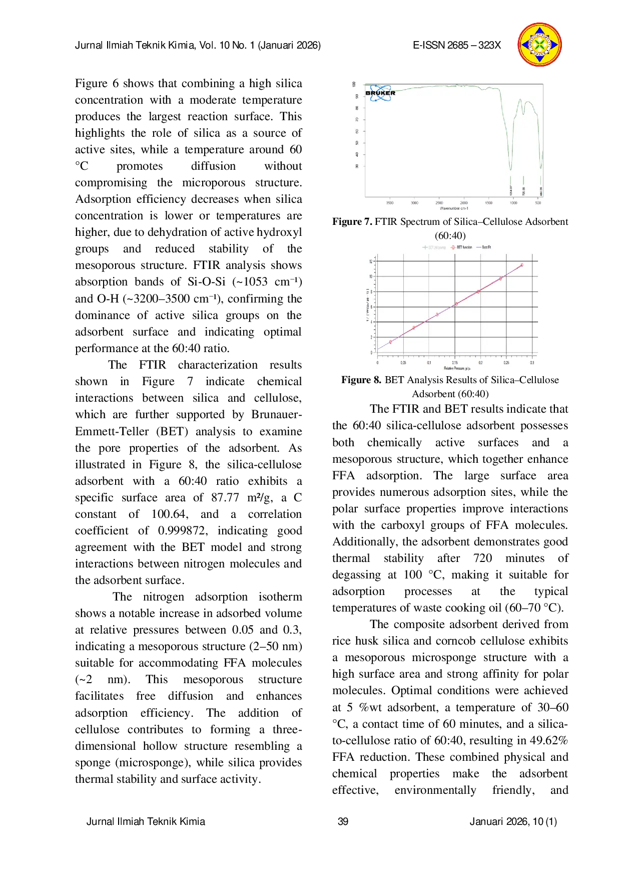 JURIS Transformation of Agricultural Waste into Silica Cellulose Microsponge Adsorbent for Optimization of Waste Cooking Oil as Biodiesel Feedstock