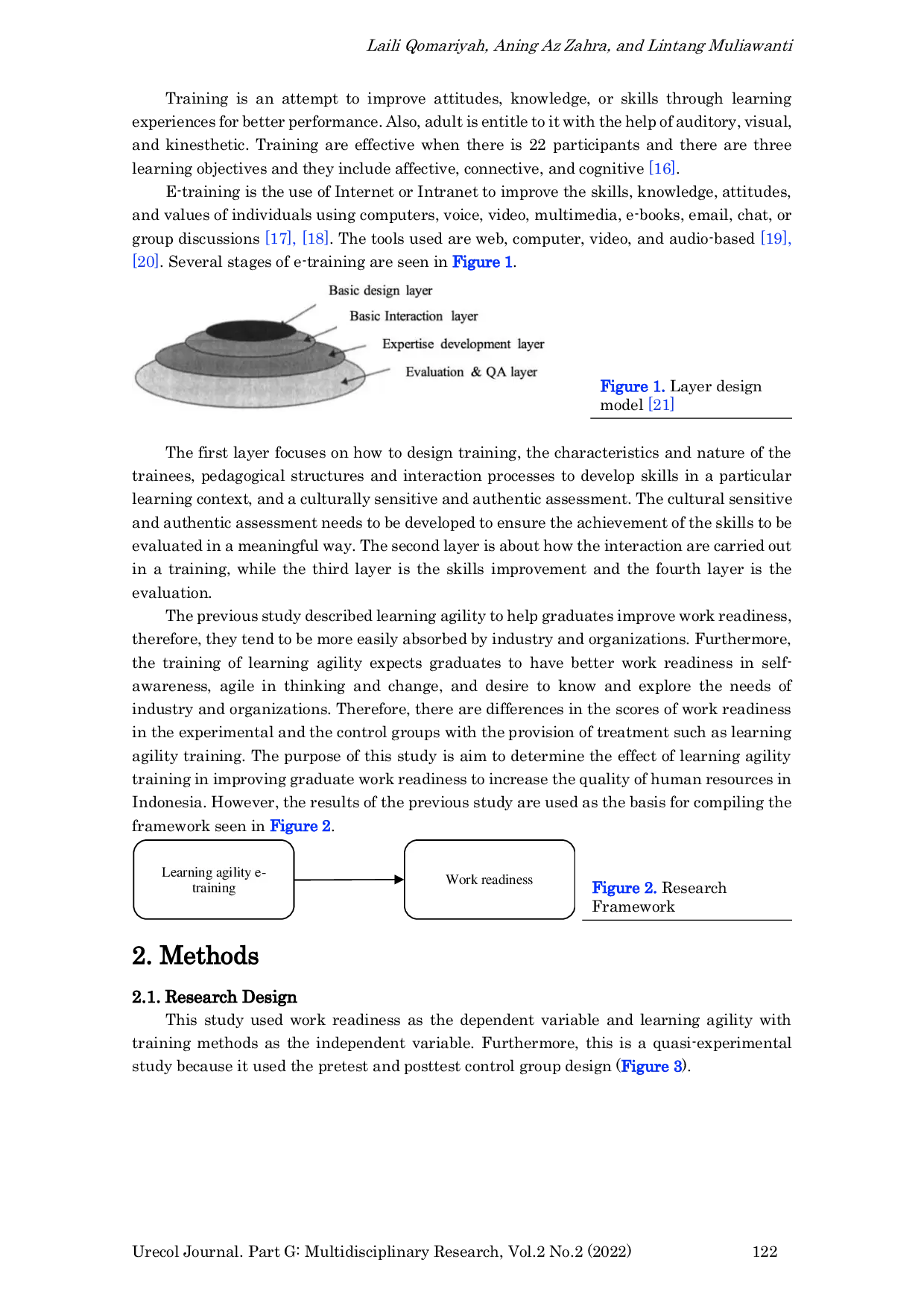 JURIS The Improvement of Graduate Work Readiness Through Learning Agility E Training