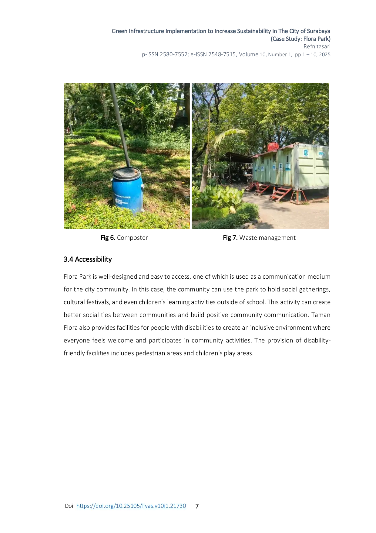 JURIS Green Infrastructure Implementation to Increase Sustainability in the City of Surabaya Case Study Flora Park