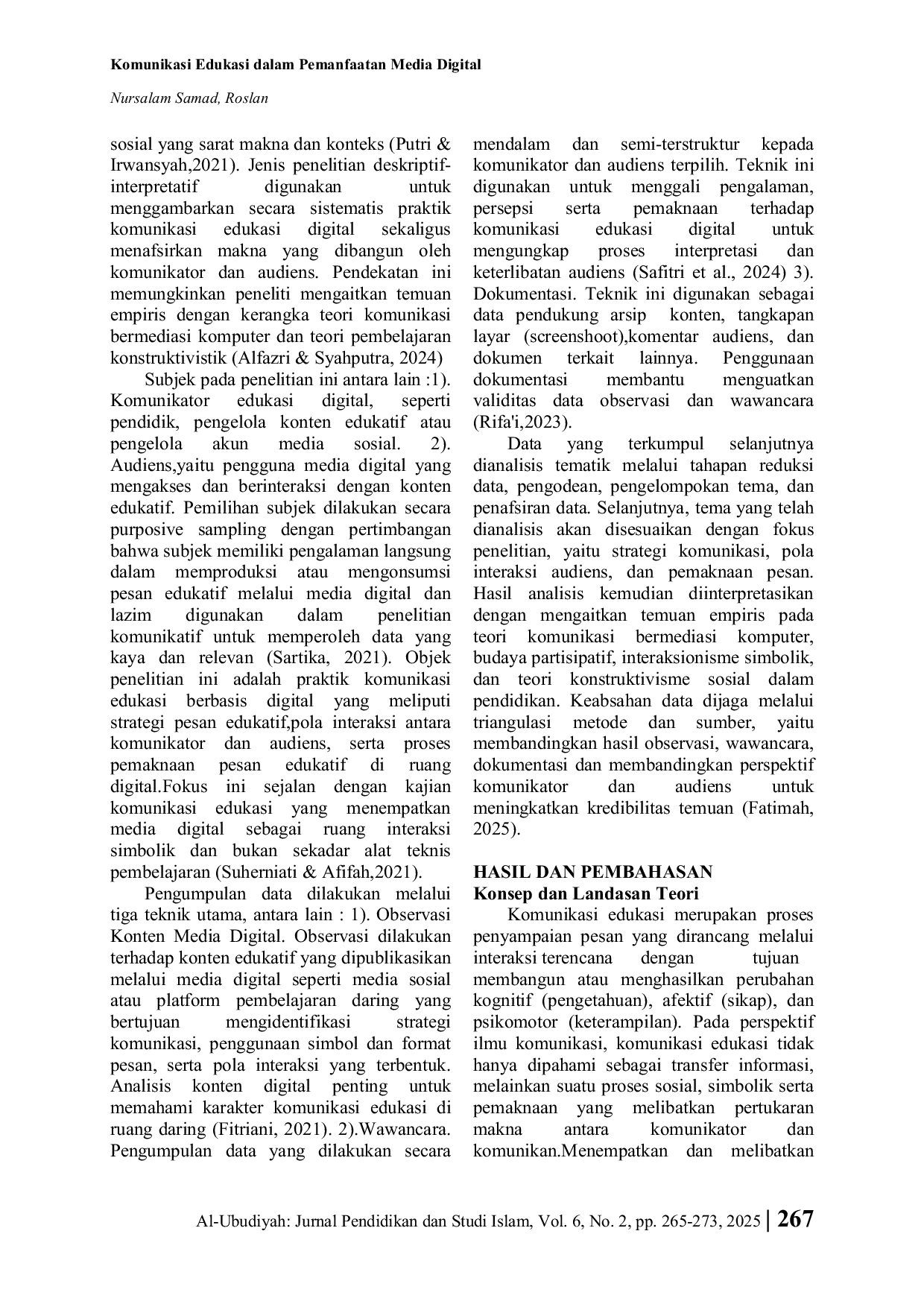 JURIS Komunikasi Edukasi dalam Pemanfaatan Media Digital