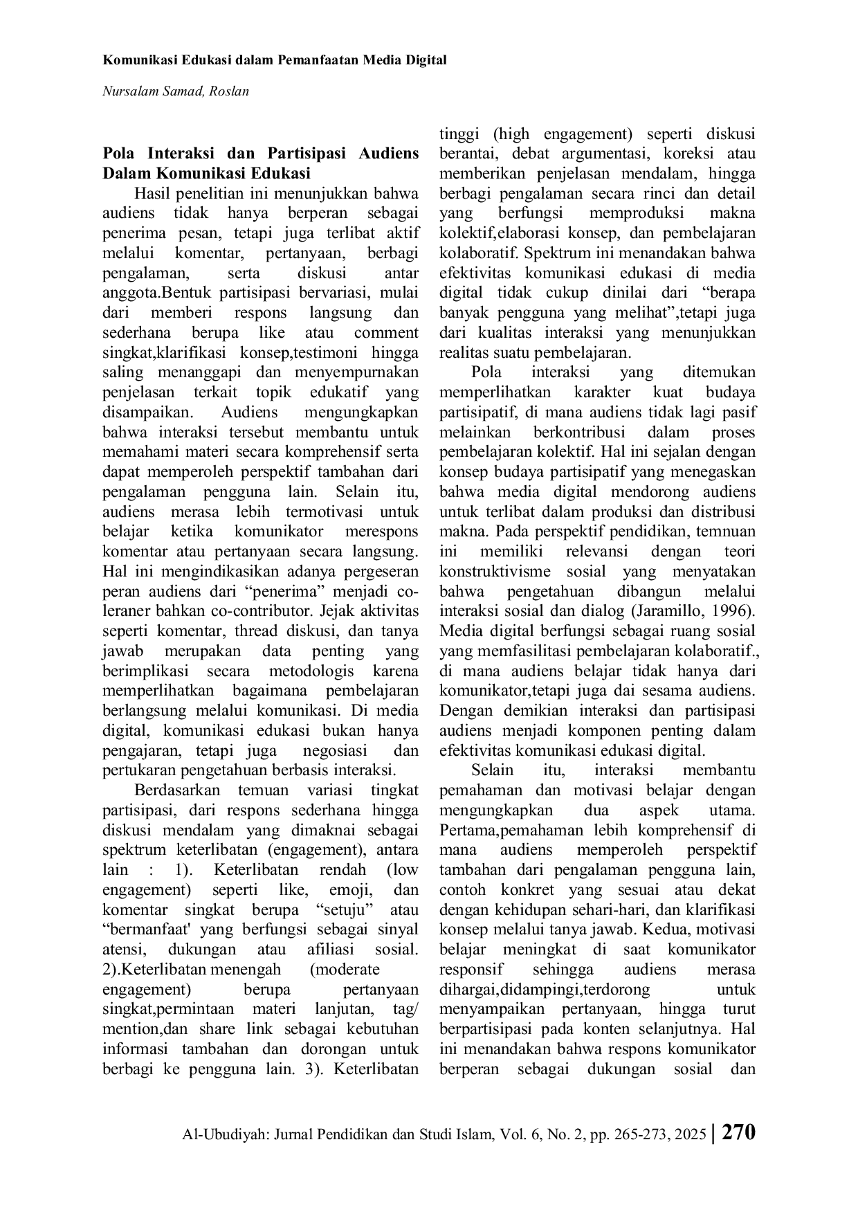 JURIS Komunikasi Edukasi dalam Pemanfaatan Media Digital