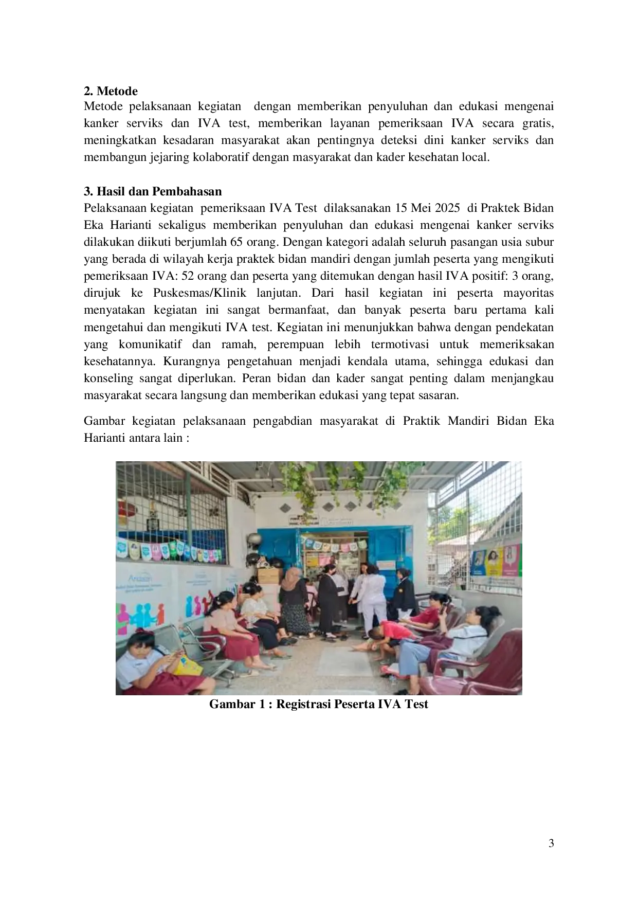 JURIS Rahim Sehat Keluarga Hebat Yuk IVA Test