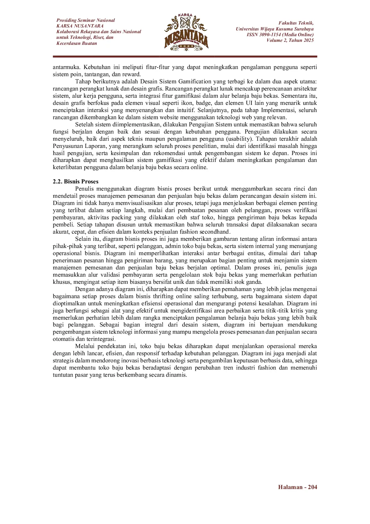 JURIS Perancangan Sistem Informasi Dengan Pendekatan Gamifikasi Untuk Penjualan Di Toko Baju Bekas