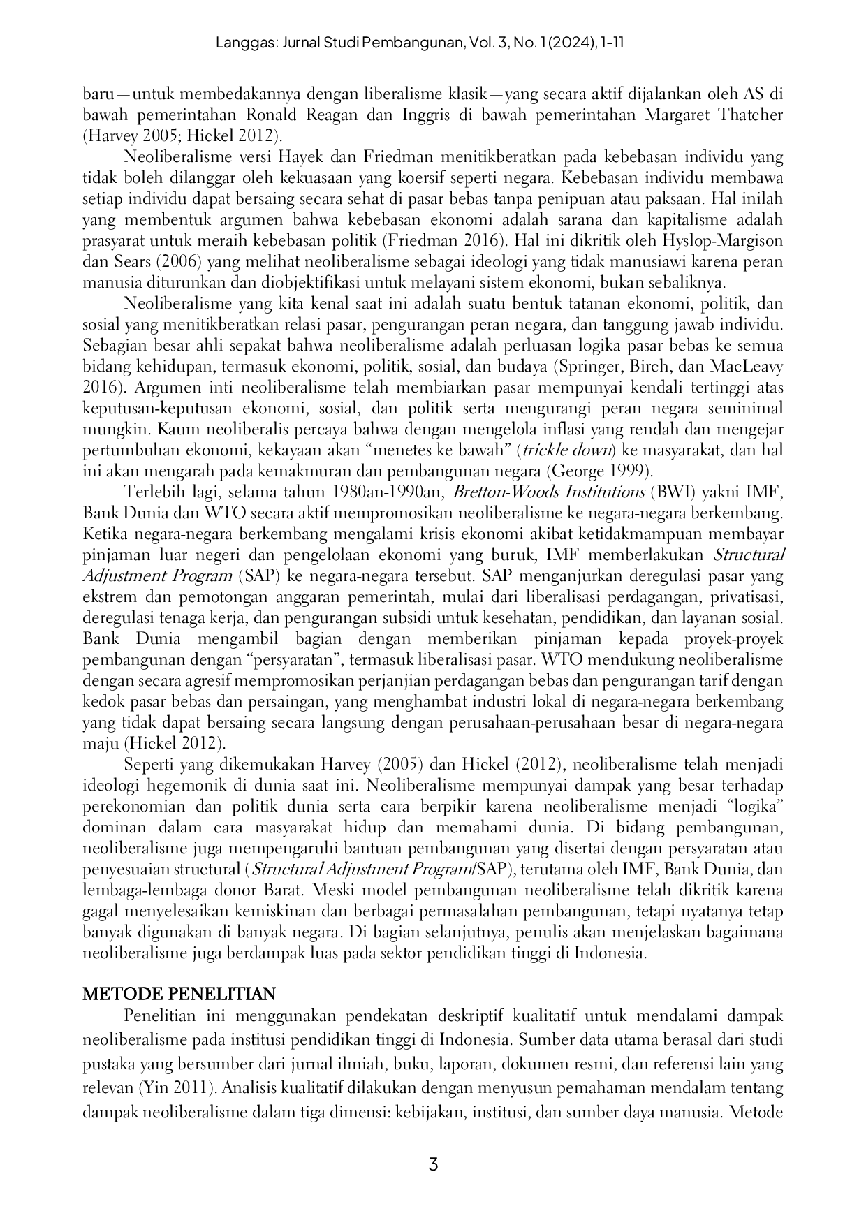 JURIS Hegemoni Neoliberalisme Pendidikan Tinggi di Indonesia Sebuah Tinjauan Kritis