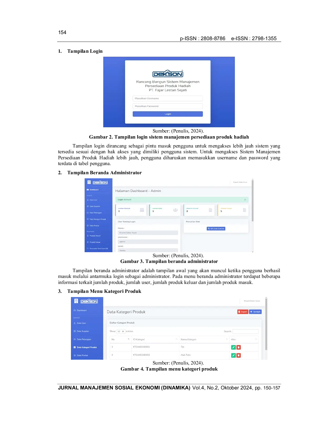 JURIS Rancang Bangun Sistem Manajemen Persediaan Produk Hadiah Untuk Dukungan Divisi Pemasaran Pada Kantor Cabang PT Fajar Lestari Sejati Dengan Penerapan Teknologi QR Code Berbasis Web