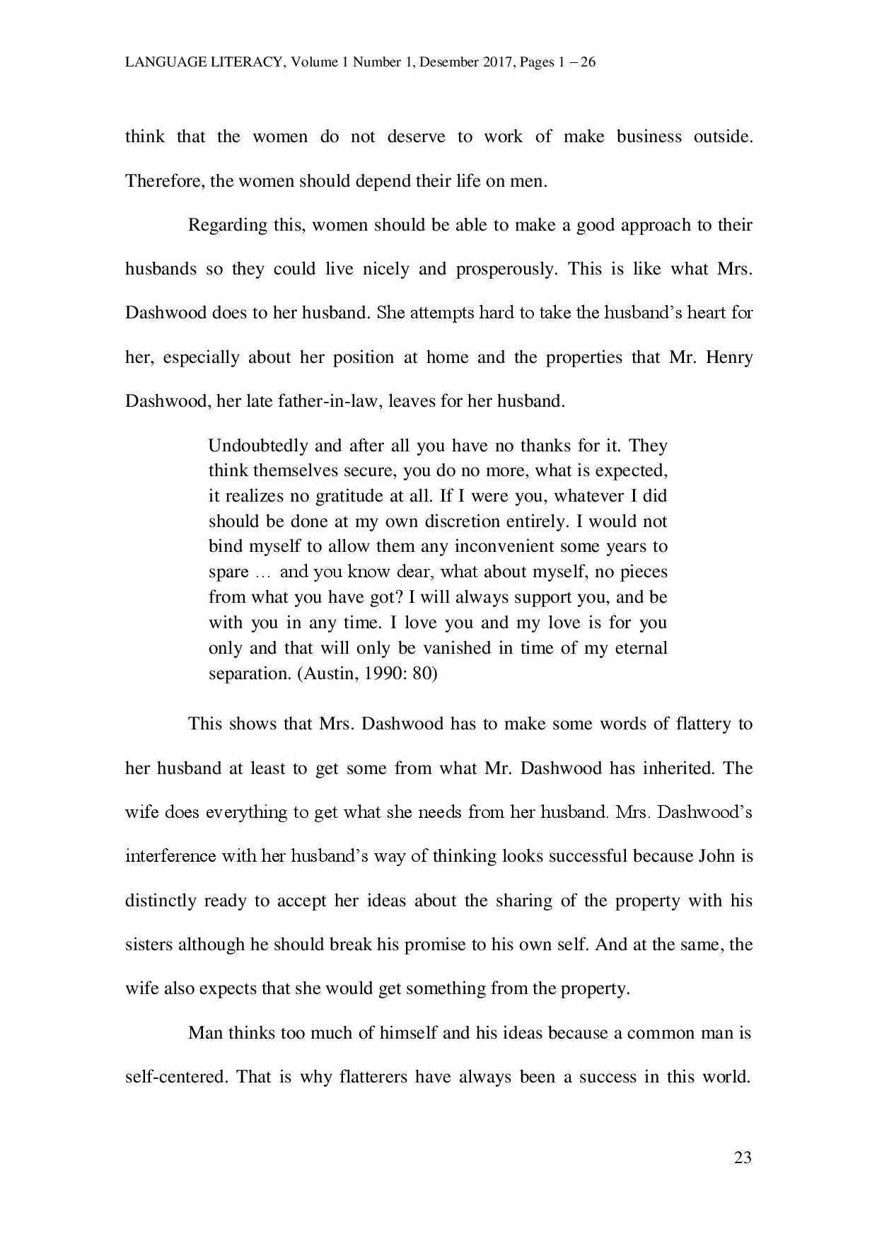 juris Portrayal of the Nineteenth Century English Women in Jane Austen s Sense and Sensibility