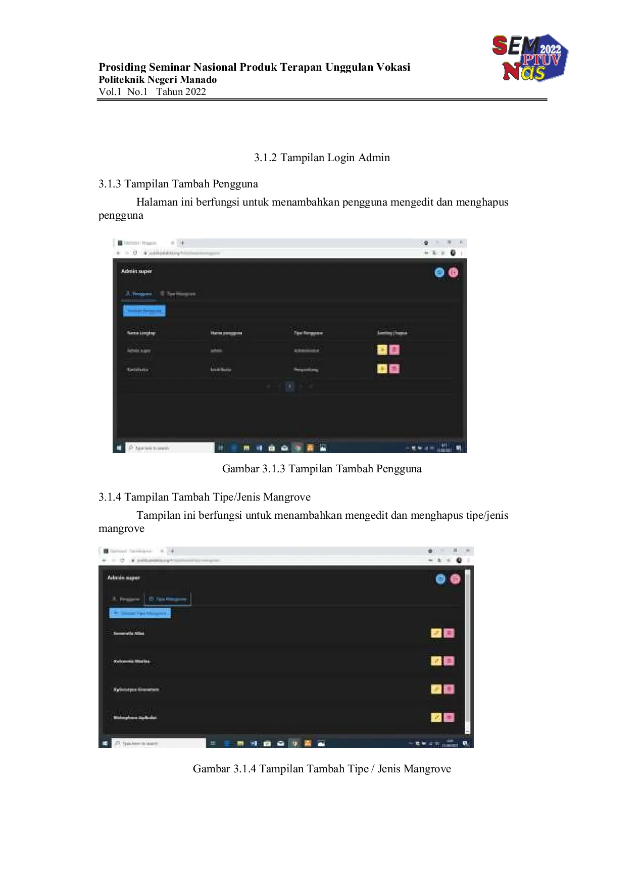 JURIS Tracking Hutan Manggrove Tracking Hutan Mangrove Di Pesisir Pantai Sulawesi Utara Berbasis Citra Satelit