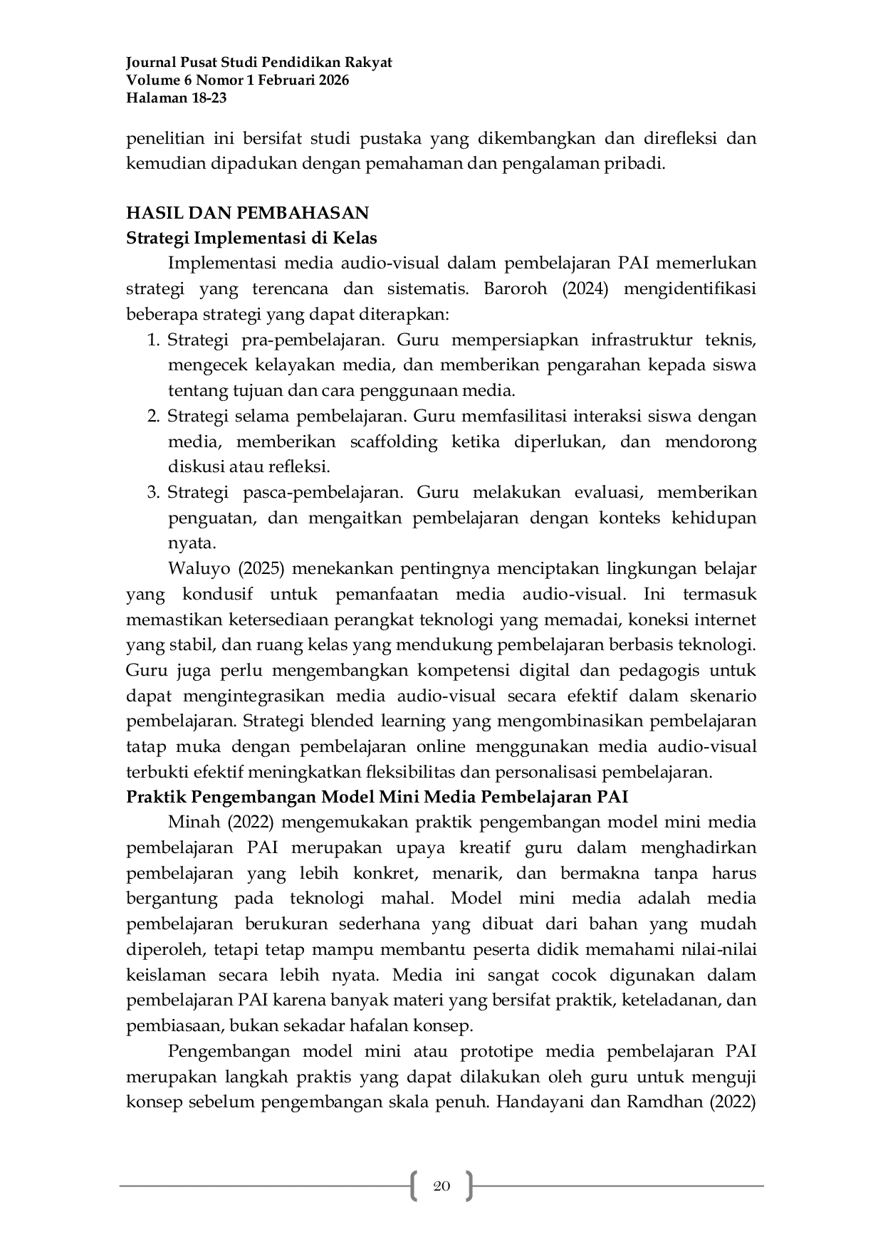 JURIS Pengembangan Media Audio Visual