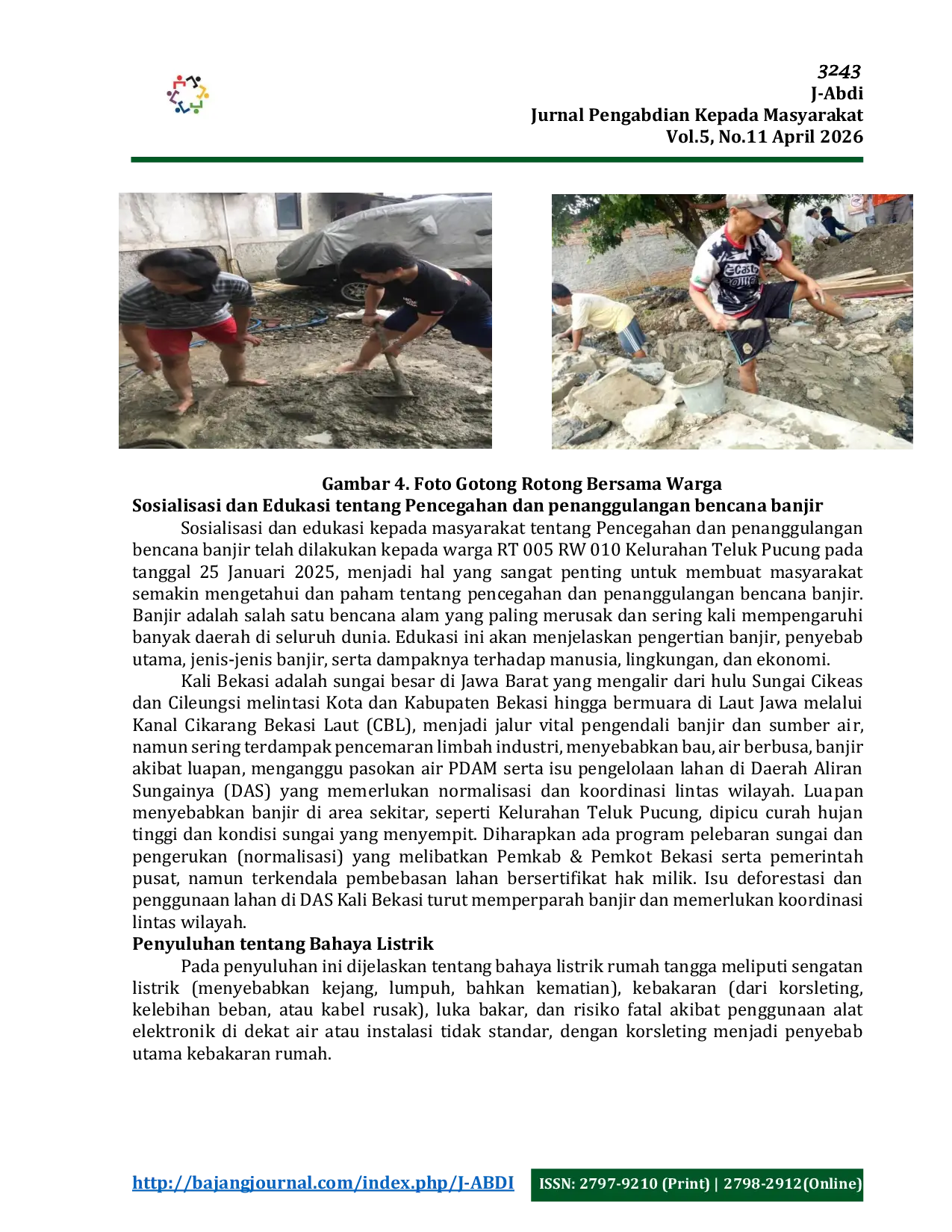 JURIS Dari Ancaman ke Keselamatan Kesadaran Banjir dan Risiko Listrik di Teluk Pucung Bekasi