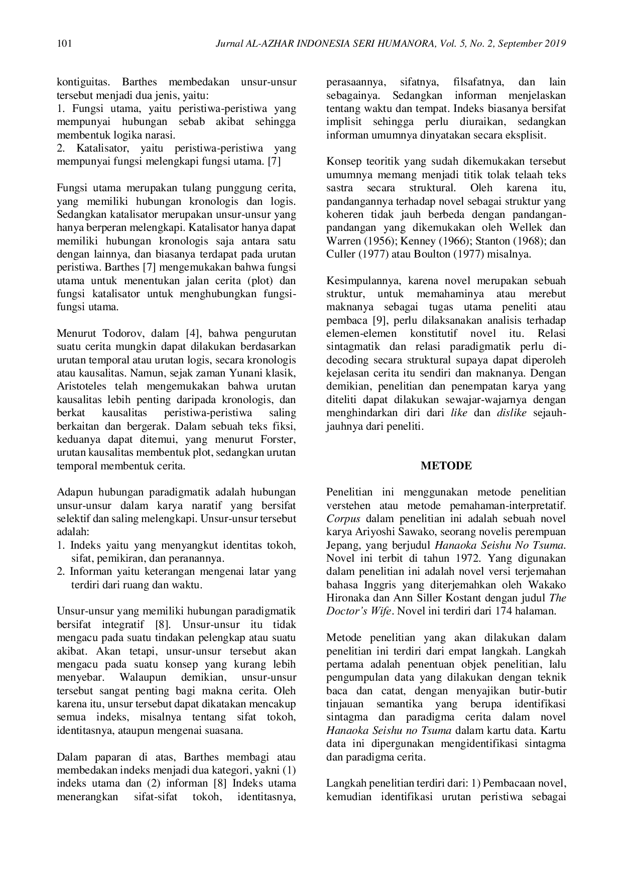 JURIS Kritik Terhadap Nilai Tradisional Masyarakat Jepang dalam Novel Hanaoka Seishu No Tsuma