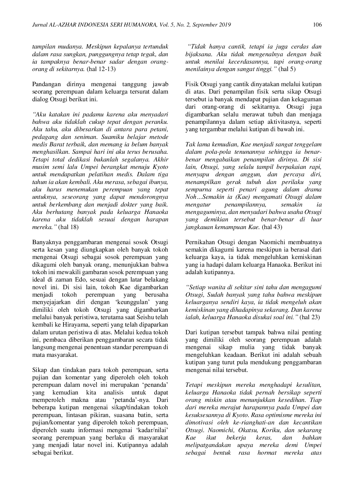 JURIS Kritik Terhadap Nilai Tradisional Masyarakat Jepang dalam Novel Hanaoka Seishu No Tsuma