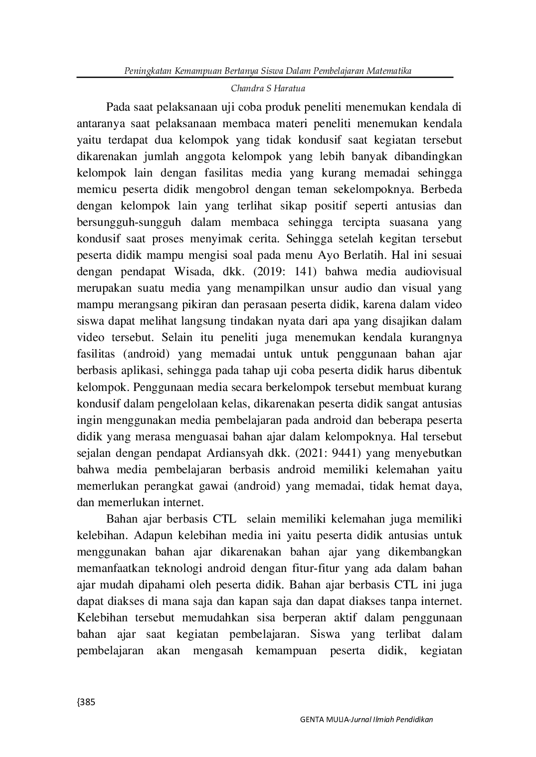 JURIS Pengembangan Bahan Ajar Berbasis Contextual Teaching and Learning Pada Pembelajaran Tematik Untuk Mengembangkan Pemahaman Konsep