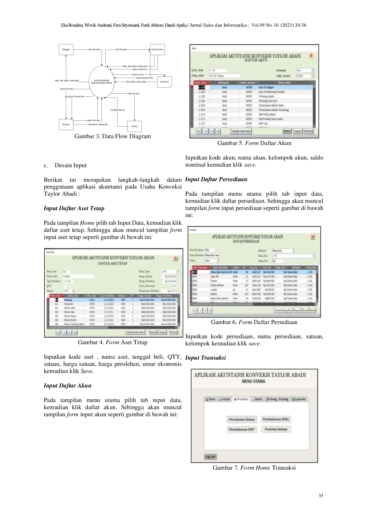 JURIS Perancangan Database Akuntansi Menggunakan Microsoft Access pada Usaha Konveksi Taylor Abadi