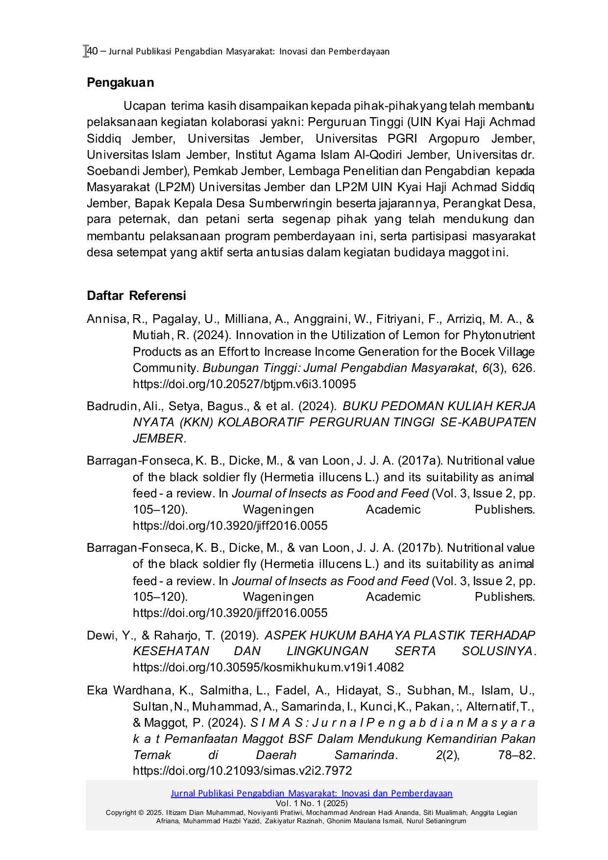 JURIS Alternatif Pakan Ternak Berkelanjutan Melalui Budidaya Maggot Dari Sisa Sampah Organik