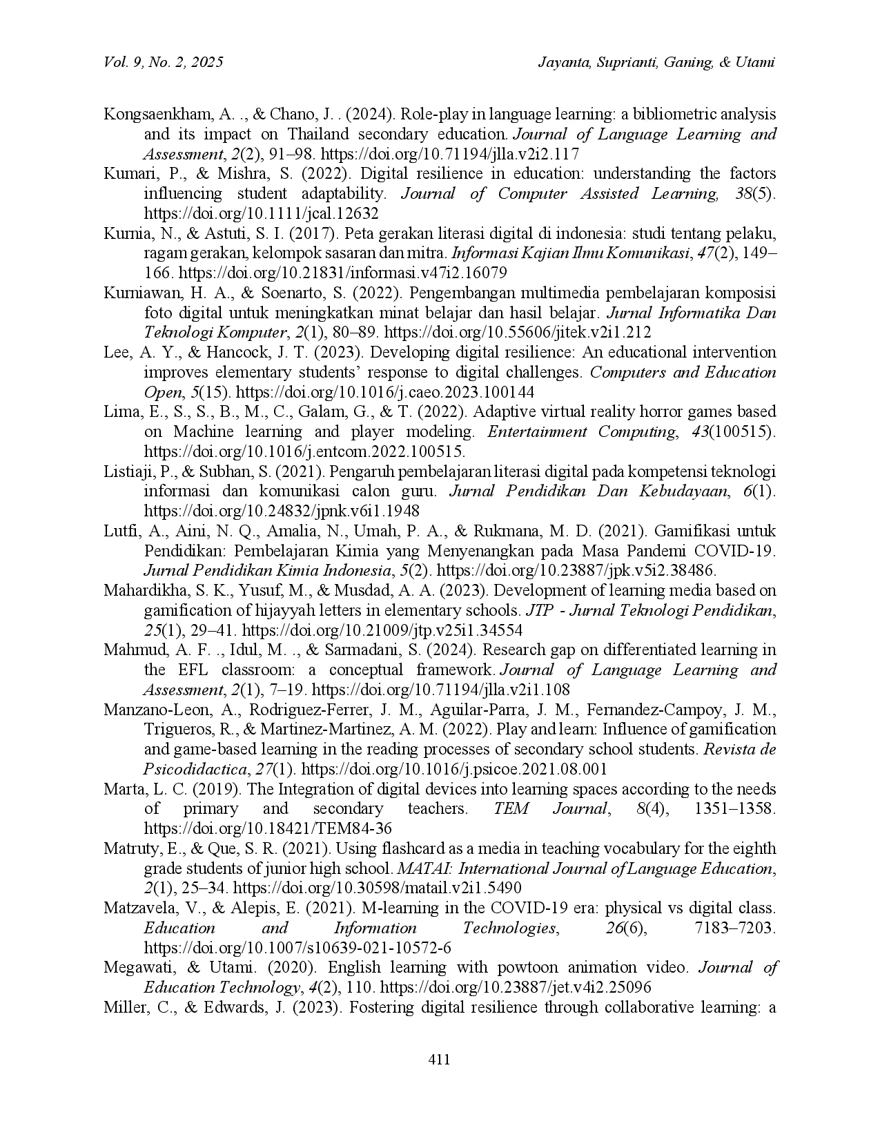 juris Digital Learning Innovation Gamification Based Smart System Adaptive Mobile Learning Needs Analysis Using the Tri Kaya Parisudha Approach for English Language Learning