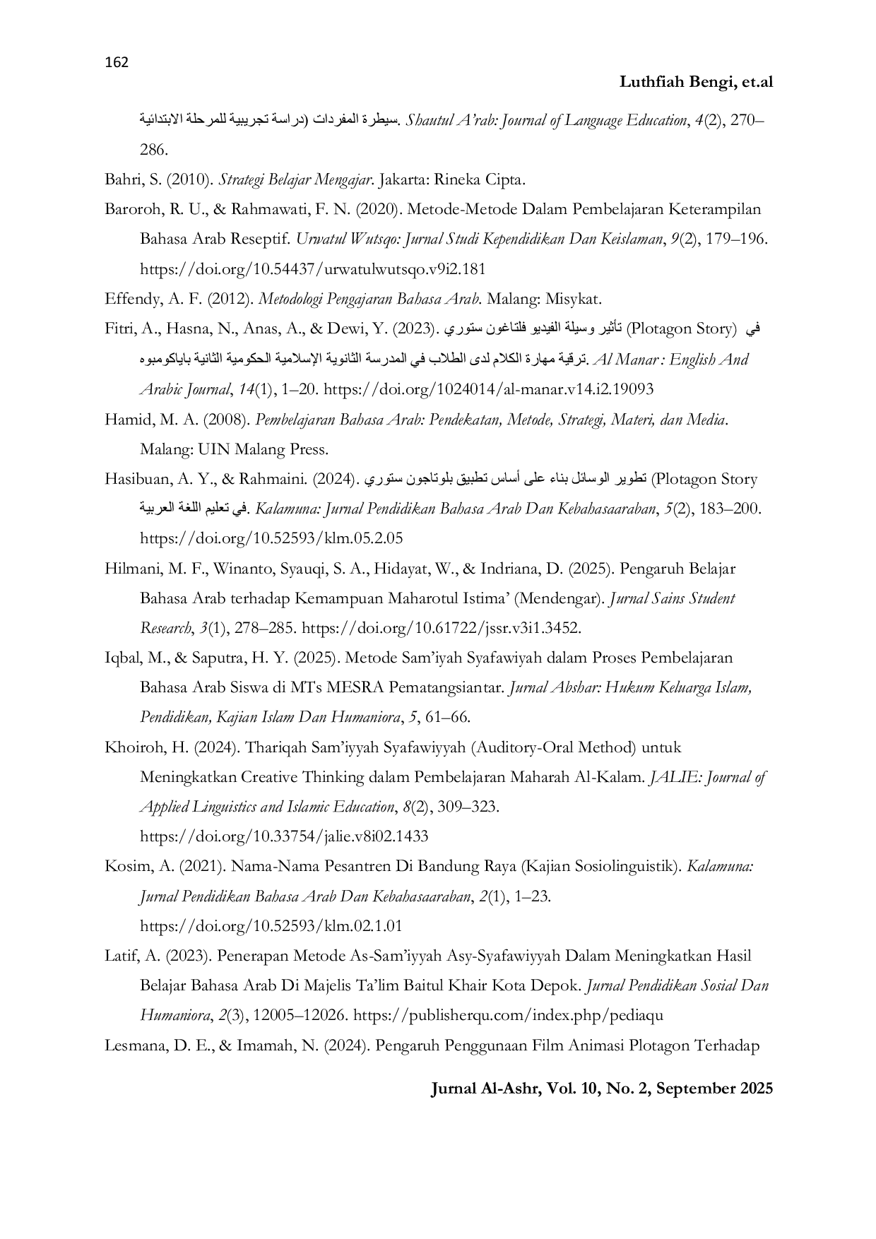 JURIS The Use of Thariqah Samiyyah Shafawiyah with Plotagon Story Media to Improve Students Maharah Istima at SDS IT Al Manar Takengon