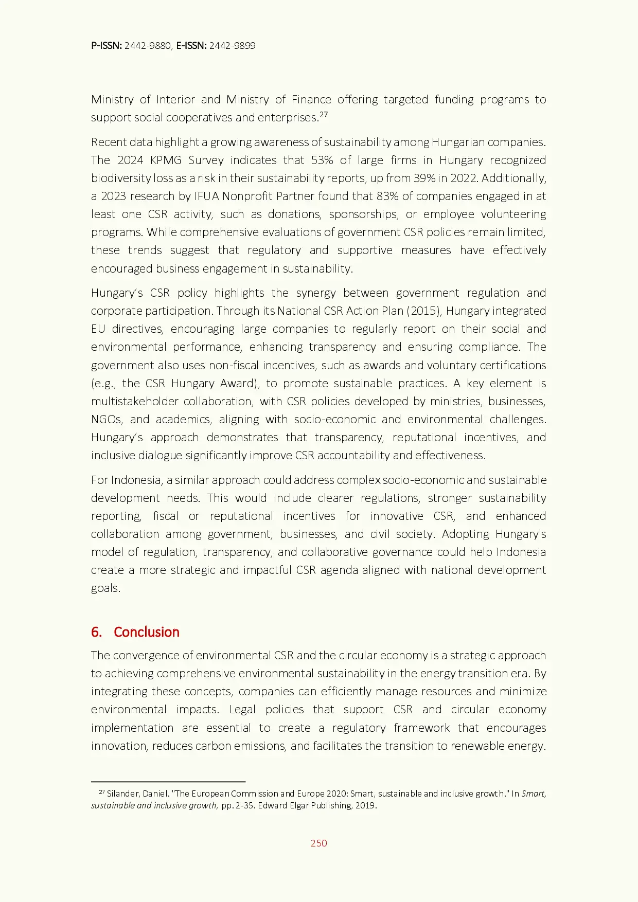 juris Regulatory Frameworks to Integrate Corporate Social Responsibility with Circular Economy Principles