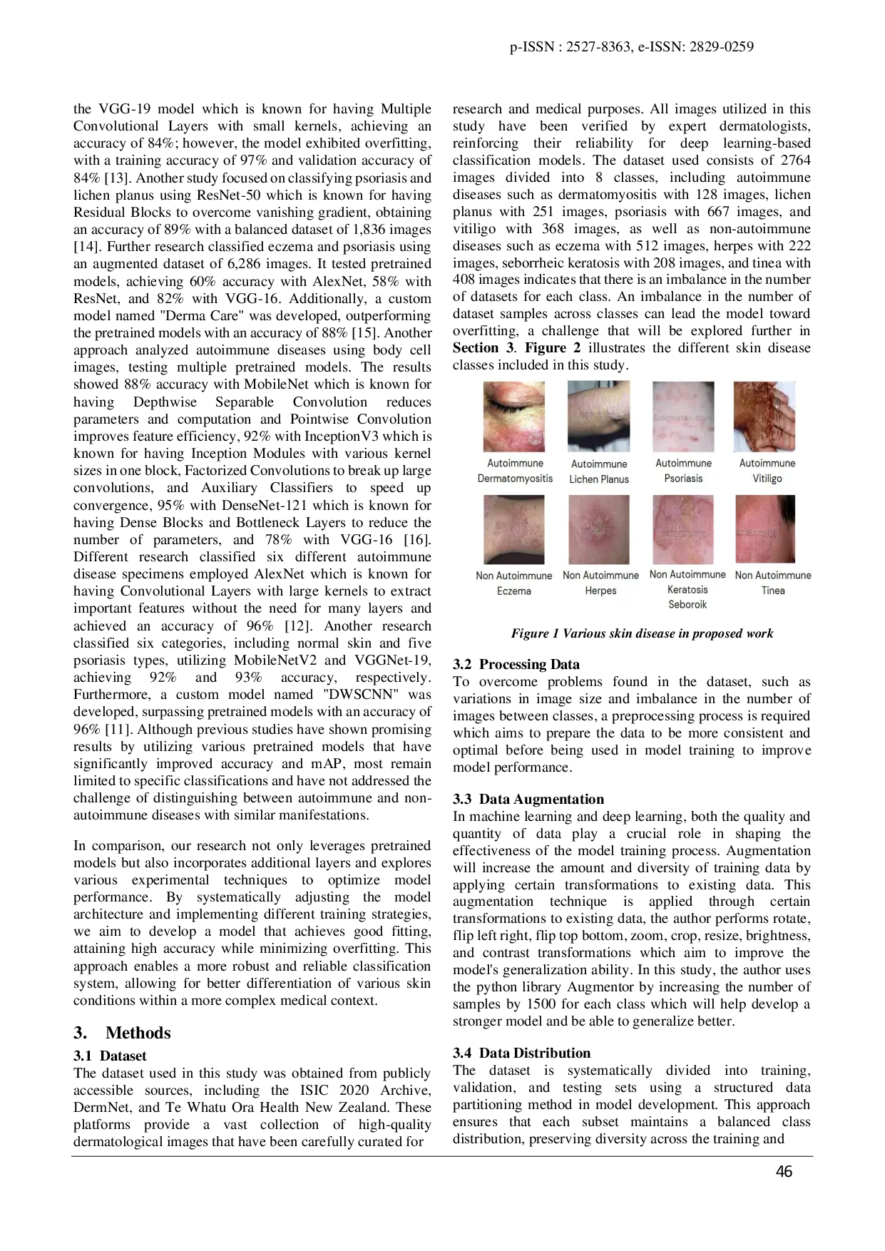 JURIS The Enhanced Dermatological Diagnosis Autoimmune and Non Autoimmune Skin Disease Classification Using MobileNet and ResNet