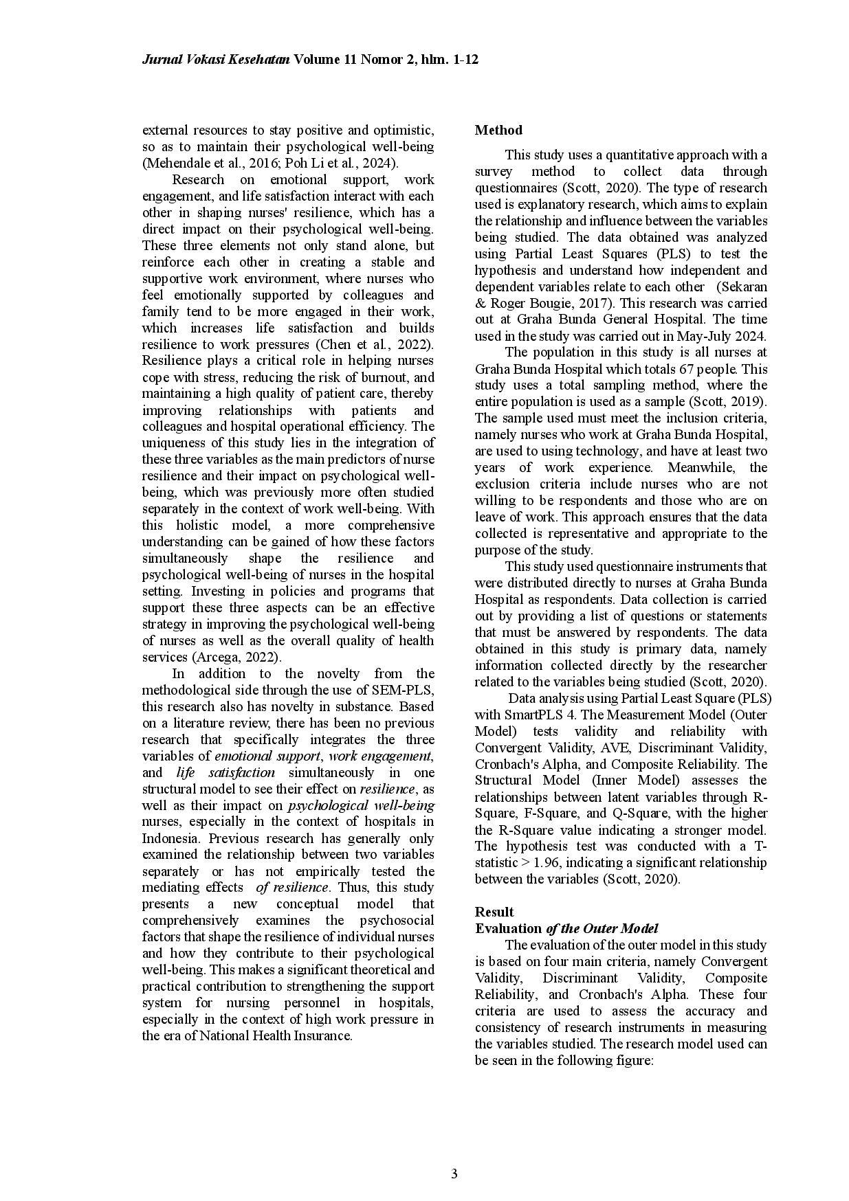 juris Effect Of Emotional Support Work Engagement And Life Satisfaction On Resilience And Its Impact On Psychological Well Being In Nurses