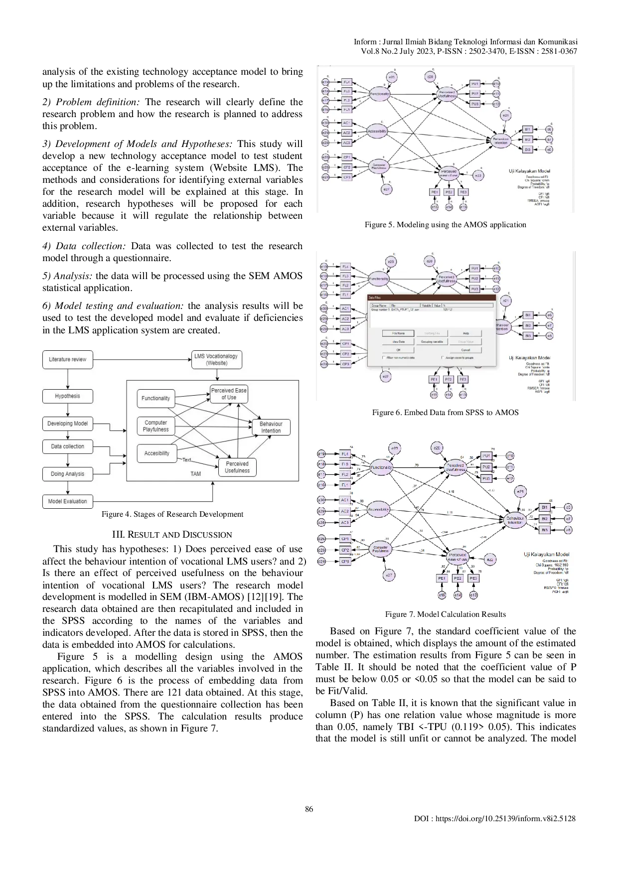 JURIS Blended Learning Vocationalogy Entrepreneurship Program Analysis of Human Computer Interaction Based on Technology Acceptance Model TAM