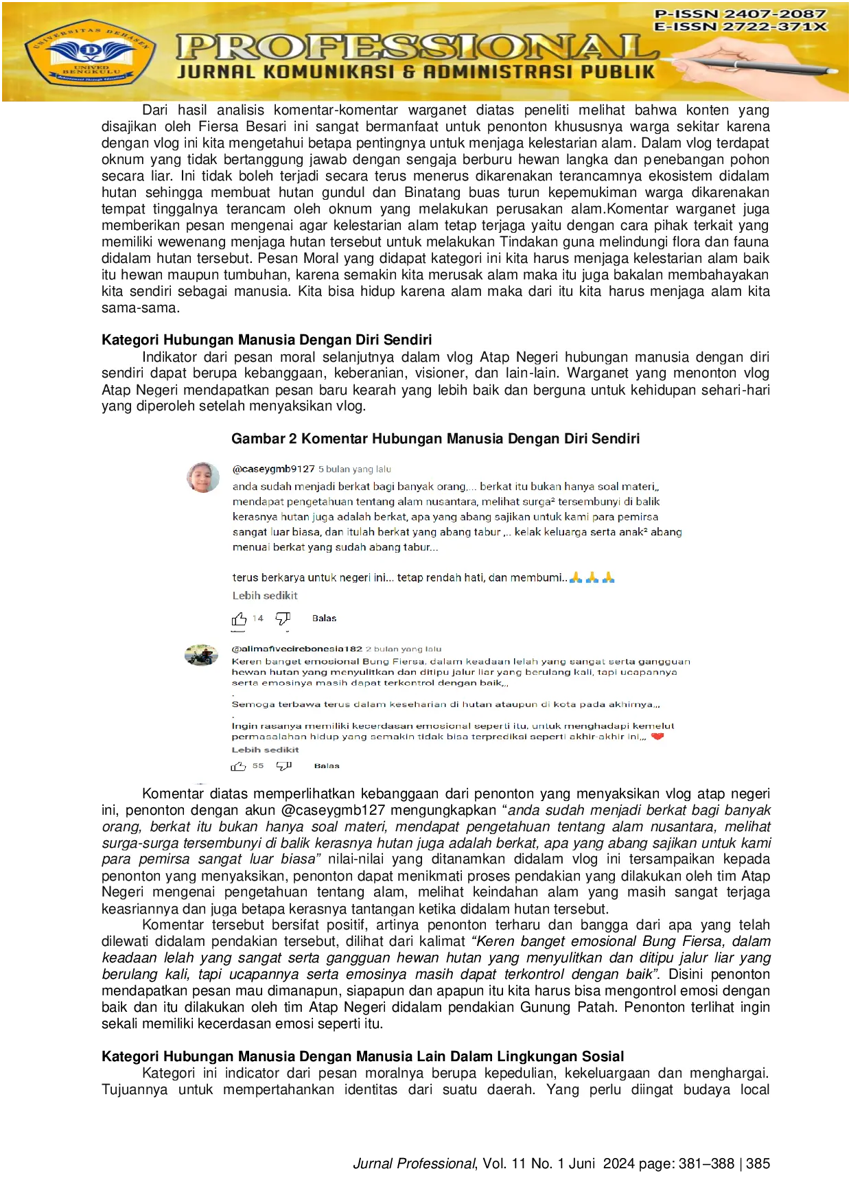 JURIS Netnografi Pesan Moral Dalam Vlog Atap Negeri Fiersa Besari