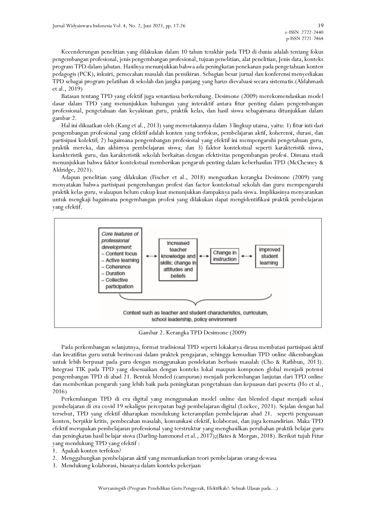 JURIS Program Pendidikan Guru Penggerak Efektifkah Sebuah Ulasan pada Kerangka Pengembangan Profesional Guru
