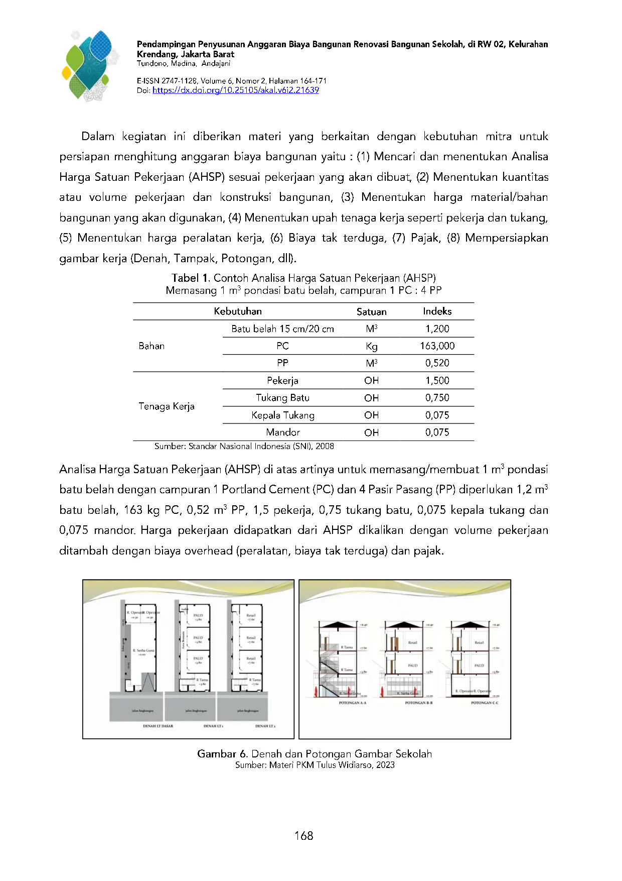 JURIS Pendampingan Penyusunan Anggaran Biaya Renovasi Bangunan Sekolah Di Rw 02 Kelurahan Krendang Jakarta Barat