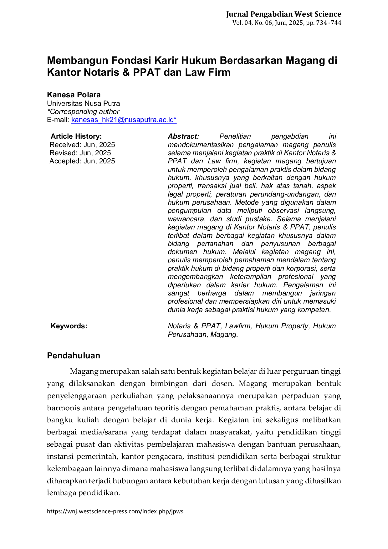 JURIS Membangun Fondasi Karir Hukum Berdasarkan Magang di Kantor Notaris PPAT dan Law Firm