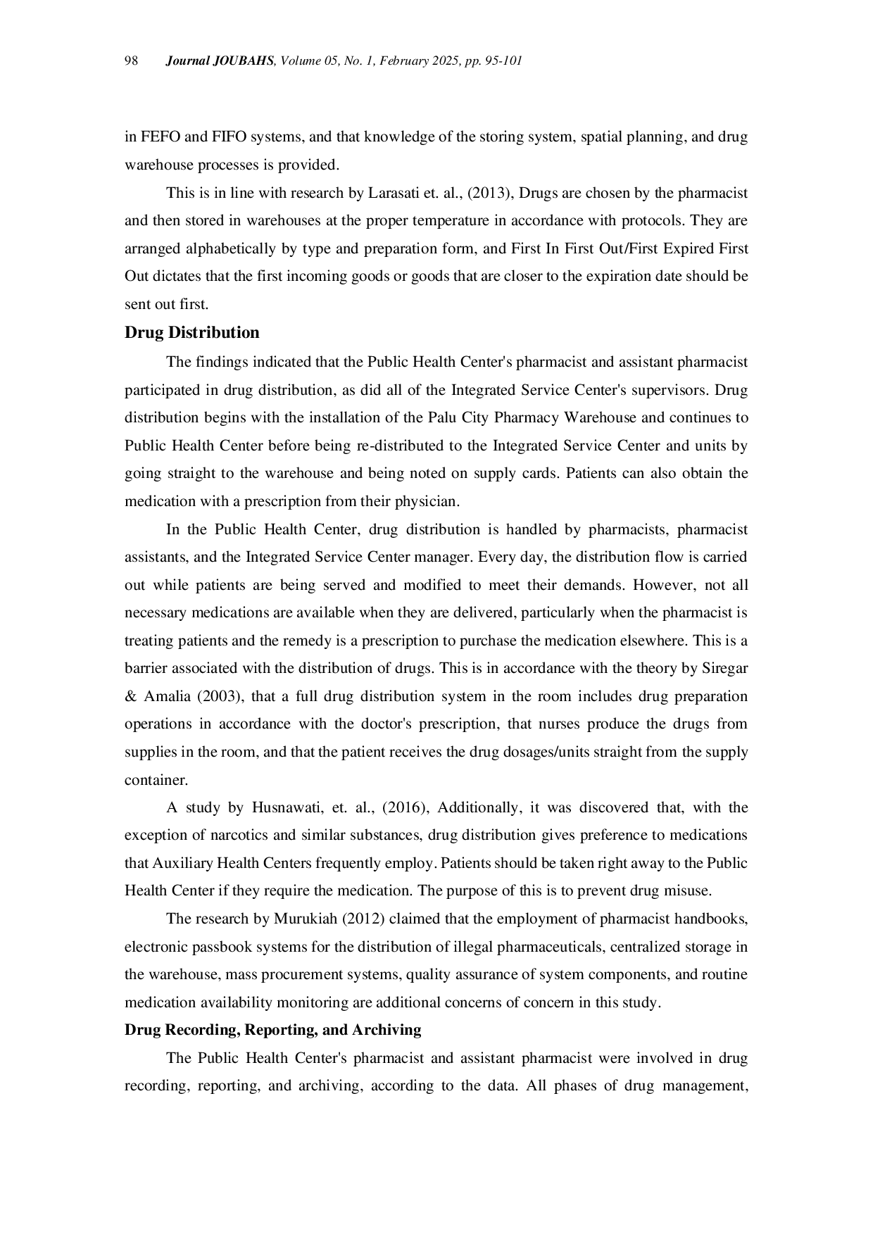 JURIS A Study of Medicine Management in Public Health Center