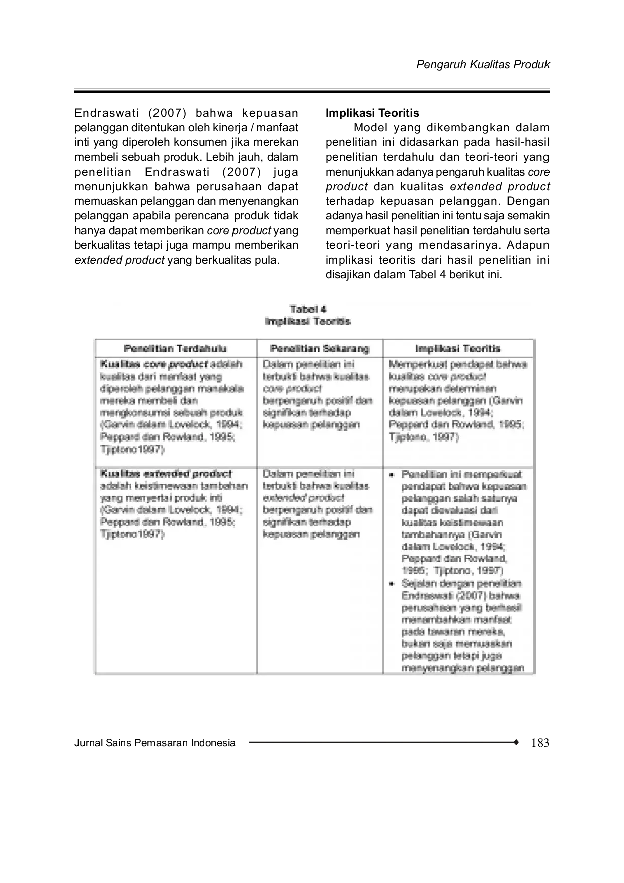 JURIS ANALISIS PENGARUH KUALITAS PRODUK TERHADAP KEPUASAN PELANGGAN Studi pada Perumahan Sembungharjo Permai Pengembang PT Sindur Graha Tama