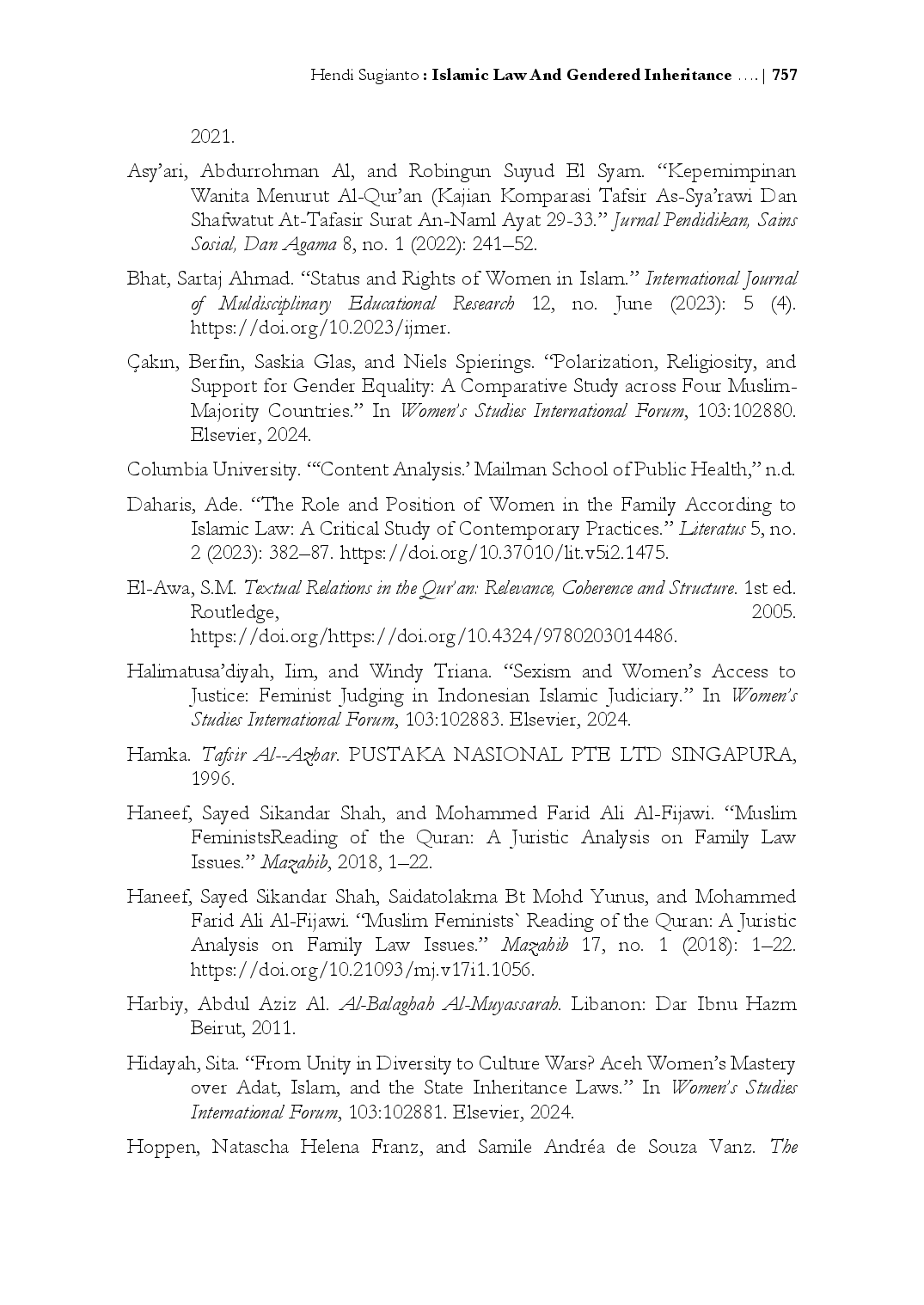 juris A Rhetorical Legal Hermeneutic Representations of Women in the Qur an through Balaghah and Their Implications for Islamic Law