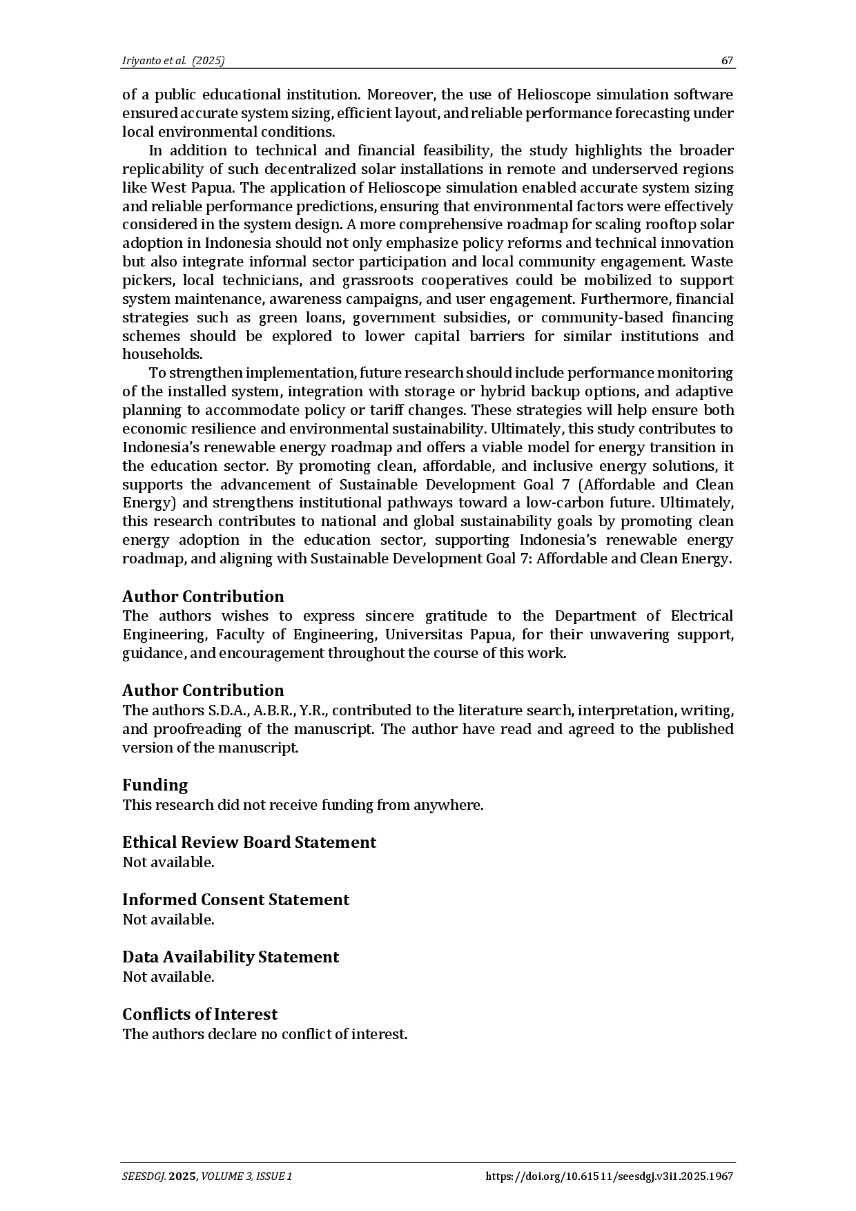 juris Techno economic assessment of rooftop solar photovoltaic integration for institutional energy efficiency and sustainability enhancement