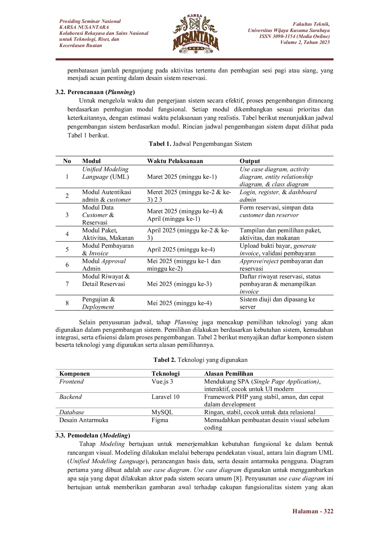 JURIS Pengembangan Fitur Reservasi Field Trip pada Website Ecotainment Godong Ijo Menggunakan Metode Waterfall