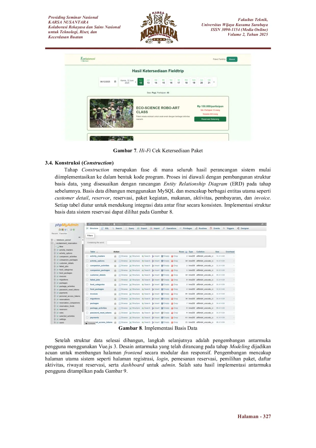 JURIS Pengembangan Fitur Reservasi Field Trip pada Website Ecotainment Godong Ijo Menggunakan Metode Waterfall