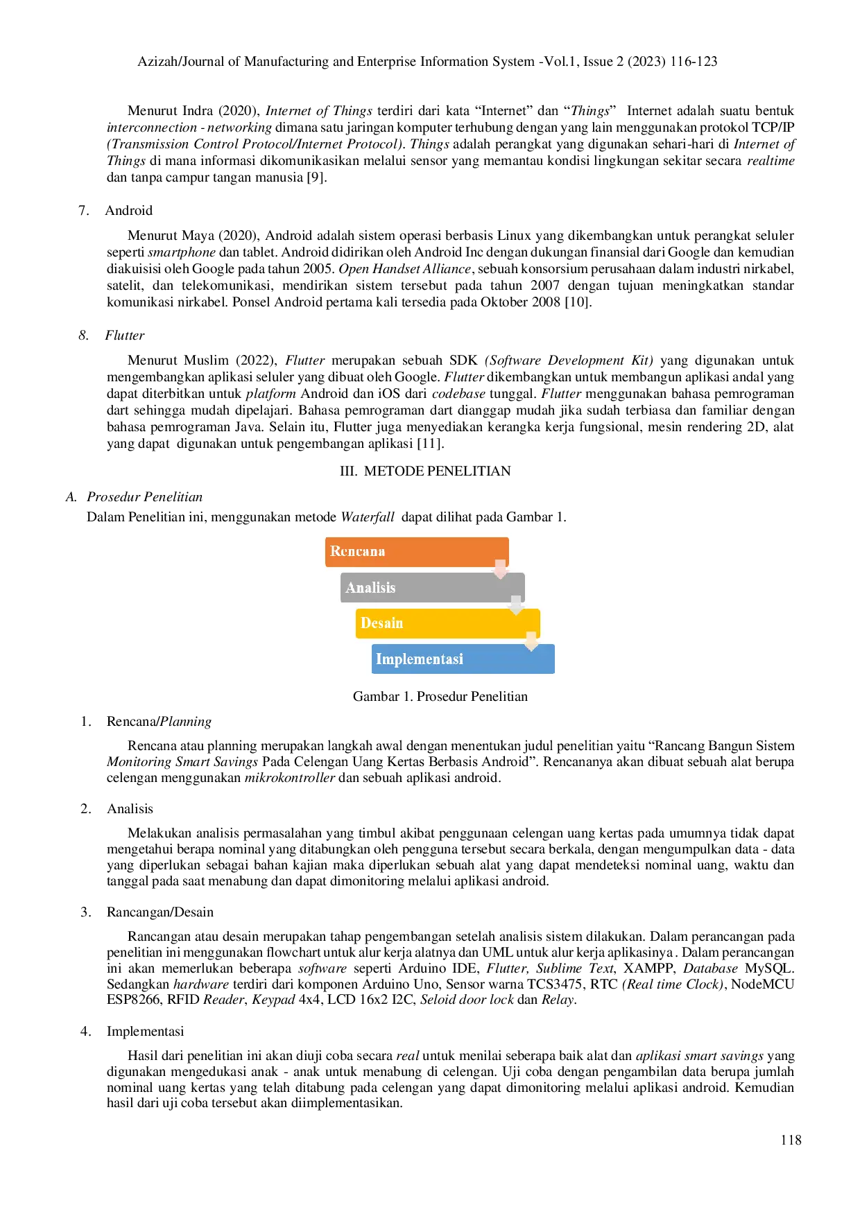 JURIS Rancang Bangun Sistem Monitoring Smart Savings pada Celengan Uang Kertas Berbasis Android