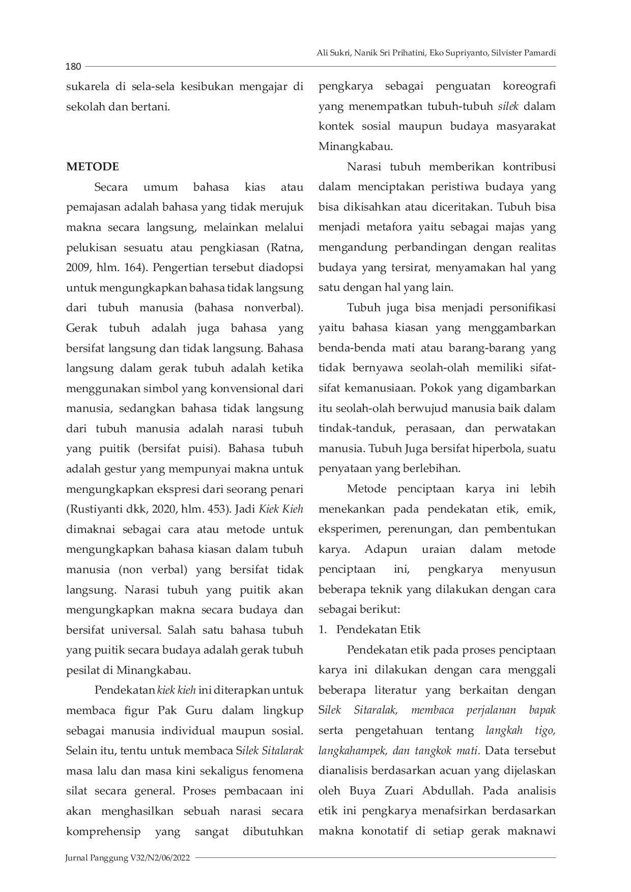 JURIS Menjilid Sitaralak Konsep Garap Penciptaan Tari dari Memori Silek Pak Guru