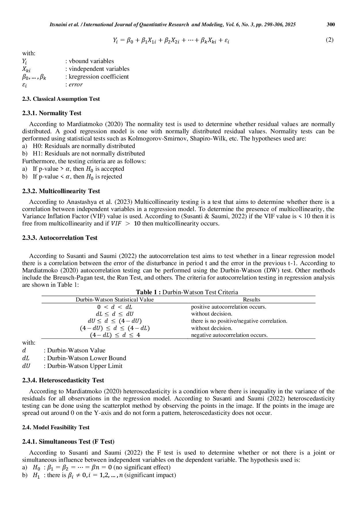 juris Multiple Linear Regression Analysis of Factors Influencing Human Development Index By Regency City in East Java Province in 2024
