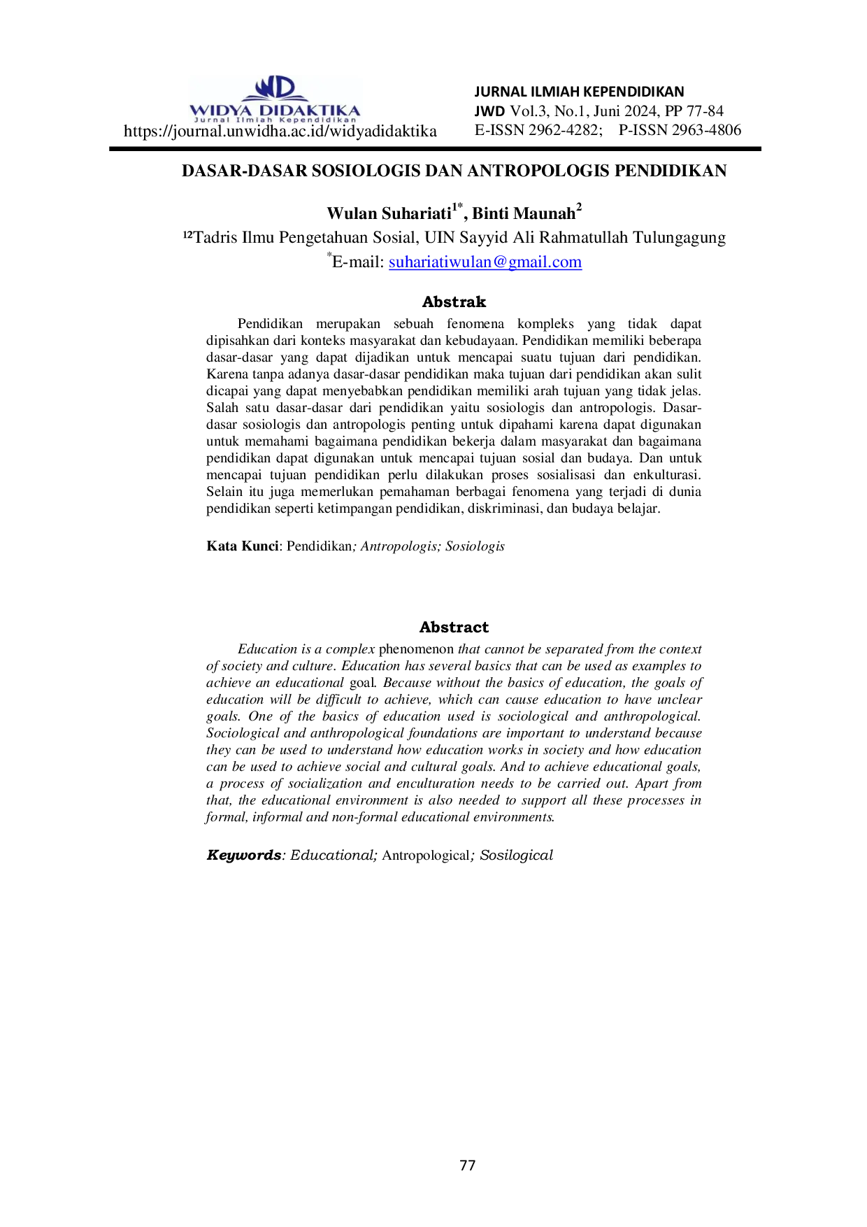 JURIS Dasar Dasar Sosiologis Dan Antropologis Pendidikan