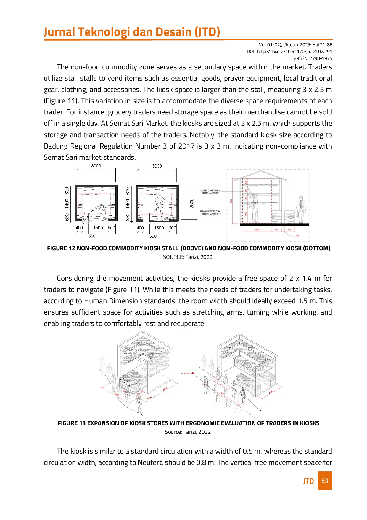 JURIS Ergonomic Study in Trader s Area At Semat Sari Market Tibuneneng Village