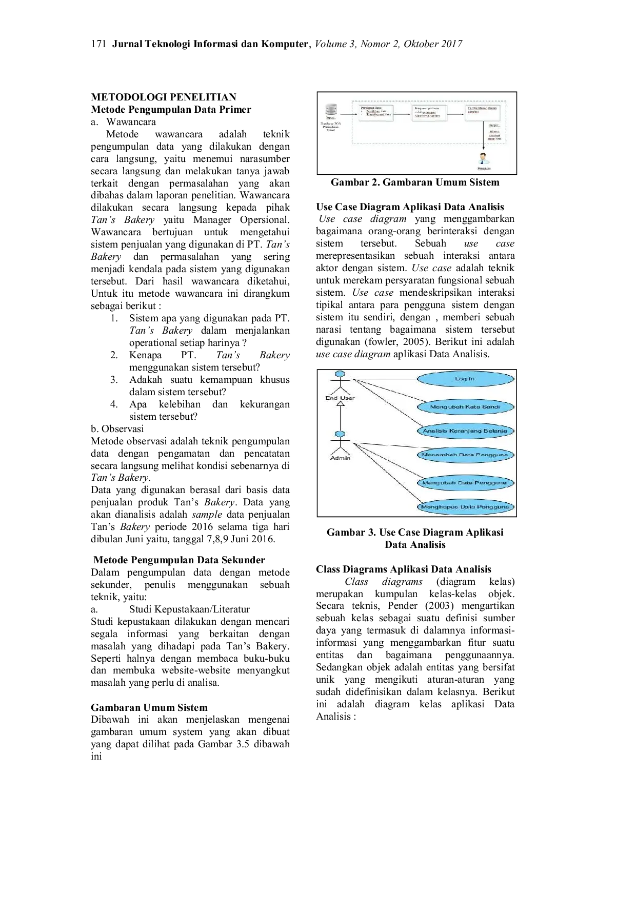 JURIS Penerapan Data Mining Pada Penjualan Tan s Bakery Menggunakan Algoritma Apriori
