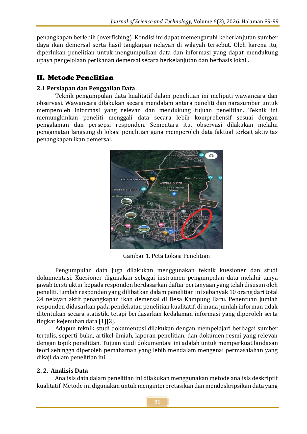 JURIS Studi Hasil Tangkapan Ikan Demersal yang Tertangkap Nelayan Desa Kampung Baru Banda Naira