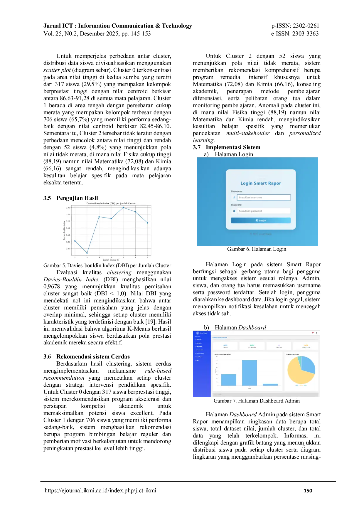 JURIS Sistem Cerdas Untuk Meningkatkan Prestasi Siswa Dengan Analisis Rapor Menggunakan Algoritma K Means Clustering Berbasis Web